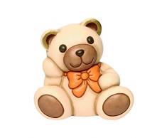 THUN Teddybär Aldo mittelgroß mit Schleife orange Mehrfarbig einzigartig