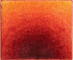 Grund Badteppich 100% Polyacryl, ultra soft, rutschfest, ÖKO-TEX-zertifiziert, 5 Jahre Garantie, SUNSHINE, WC-Vorlage o.A. 50x60 cm, orange