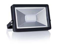 Smartwares 10.025.81 LED Wandstrahler schwarz flach, Aluminium, 7.1 x 21.2 x 14.4 cm