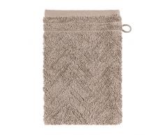 frottana Elegance – Waschhandschuh 15 x 20 cm aus 100% Baumwolle, cashmere