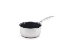 GreenPan Venice Pro Milchtopf mit Keramik Beschichtung, Induktion, 14 cm, 1.07 L, Edelstahl, Silber,