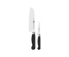 Zwilling 33620-005-0 Pure Messerset, 2-tlg., Rostfreier Spezialstahl, Zwilling Sonderschmelze, Kunststoff, 420 x 95 mm, schwarz