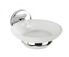 Wenko 22168100 Seifenablage Cuba - Seifenschale, Zinkdruckguss, 11 x 5,5 x 13,5 cm, chrom