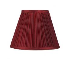 urbanest Plissiert broschierte Ausgabe Lampenschirm, Kunstseide, 12,7 cm, von 9 Zoll von Bluetooth, Spider, burgunderfarben, Einzelbett