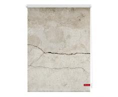 Lichtblick Rollo Klemmfix, 120 x 150 cm mit Motiv Beton - Grau Montage ohne Bohren, moderner Sicht-und Sonnenschutz, Motivrollo, lichtdurchlässig & Blickdicht