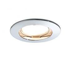 Paulmann 928.29 Premium EBL Set Coin dimmbar satiniert rund starr LED 3x7W 2700K 230V 51mm Chrom 92829 Spot Einbaustrahler Einbauleuchte