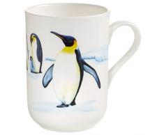 Maxwell & Williams Animals of the World Pinguin, Geschenkbox, Porzellan, PBA0002 Becher, weiß, bunt, 10.5 x 7.5 x 10.5 cm