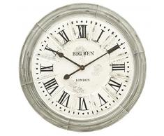 Clayre & Eef 4KL0066KL Uhr Ø 60 * 5 cm Wanduhr 1xAA Batterie (Wird Nicht mitgeliefert)
