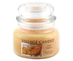 Village Candle Saftige Melone Duftkerze im Glas 312g, orange, 10.4 x 10.3 x 9.9 cm