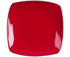 Tognana Dessertteller Times Square, quadratisch, 20 cm x 20 cm, rot
