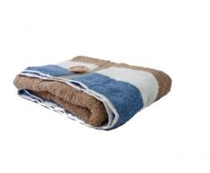 GÃ¶zze Duschtuch, 100% Baumwolle, 70 x 140 cm, New York, Streifen, Marone/WeiÃ/Fjord, 555-9700-5