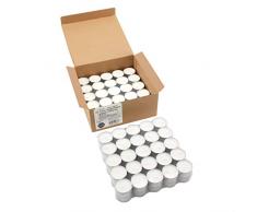 Stonebriar dtl-100–8 Lange Brenndauer Teelicht Kerzen – 8 Stunden – Weiß – Ohne Duft – 100 Pack, weiß, 100 Pack(6-7 Hours)