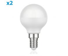 parlat E14 LED Leuchtmittel G45 4,6W =35W 350lm 130° warm-weiß, 2 Stk.