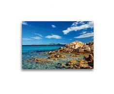 Calvendo Premium Textil-Leinwand 45 x 30 cm Quer-Format Sardinien - Der Norden | Wandbild, HD-Bild auf Keilrahmen, Fertigbild auf hochwertigem Vlies, Leinwanddruck von Martin Rauchenwald