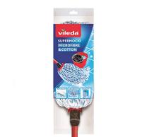 Vileda SuperMocio Wischmopp, Mikrofaser und Baumwolle