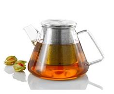 Adhoc Teekanne Orient, 1,5 l, Glas/Edelstahl, Ã¸ 18 cm, HÃ¶he 15 cm
