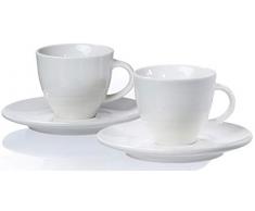 Ritzenhoff & Breker Espresso-Set Suomi, 4-teilig, Cremeweiß, je 80 ml, Porzellan