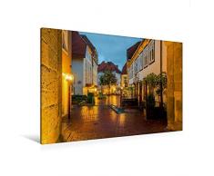 Calvendo Premium Textil-Leinwand 120 cm x 80 cm Quer, Altstadt Osnabrück | Wandbild, Bild auf Keilrahmen, Fertigbild auf Echter Leinwand, Leinwanddruck: Blick durch Das Heger Tor Orte Orte