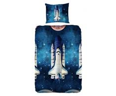 Good Morning! 5748-a Roy Bettwäsche Baumwolle blau 140 x 200 cm