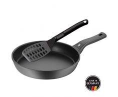 WMF Permadur Premium Bratpfanne 28 cm, mit Pfannenwender, Aluminium beschichtet, Induktion, Kunststoffgriff mit Flammschutz