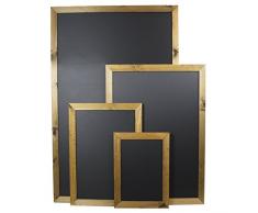 Chalkboards UK Kreidetafel mit Rahmen, Holzrahmen, Holz, Schwarz, A3 (48 x 36 x 1.5cm)