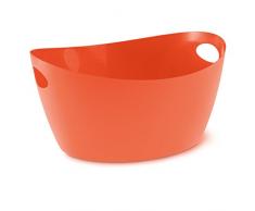 koziol Zuber 15 L Bottichelli L, Kunststoff, solid orangerot, 41 x 48,5 x 23,5 cm