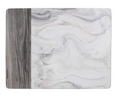 CREATIVE TOPS Platzsets mit Kork-Rückseite, rechteckig, Motiv Marmor, Mehrfarbig, 40 x 29 cm