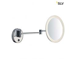 SLV MAGANDA WL, LED Outdoor Wandaufbauleuchte, chrom, IP44, 3000K Leuchte, Metall, 4.2 W
