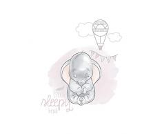 Disney Wandbild von Komar | Dumbo Sleepy | Kinderzimmer, Babyzimmer, Dekoration, Kunstdruck | Größe 40x50cm (Breite x Höhe) | ohne Rahmen | WB030-40x50