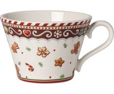 Villeroy & Boch Winter Bakery Delight Kleine Tasse Lebkuchen, 250 ml, Premium Porzellan, WeiÃ/Rot/Braun