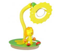 Elobra Tischleuchte, Holz, E14, grün, 35 x 20 x 19 cm