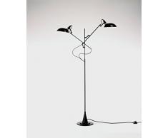 Lambert Switch On Stehleuchte 2-Armig Metall Schwarz One Size