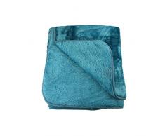 Amago Wohn- und Kuscheldecke, Cashmere-Feeling, Petrol, 130 x 170 cm, 40024-54-1317