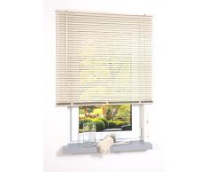 mydeco® 90 x 240 cm Aluminium Jalousie Beige; inkl. Bedienstab, Deckenträger + Befestigungsmaterial Innenjalousie Sonnen- und Sichtschutz; fein regulierbar