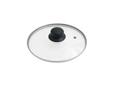 ORYX 5023410 – Glasdeckel für Pfanne, 20 cm, Edelstahl, transparenter Rand