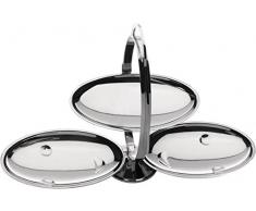 Alessi Anna Gong AM37 Etagere, Edelstahl, 3,2 x 21 x 5,8 cm, Einheiten, 1.0