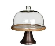 MICA Decorations Bright Glocke, Metall, Kupfer, H: 32 cm D: 34 cm