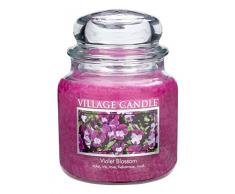 Village Candle Veilchen Blüte Duftkerze im Glas, 454 g, violett, 10.3 x 10.1 cm