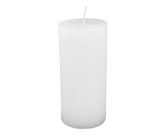 RAYHER 31453102 Stumpenkerze Frostoptik, 7 x 15 cm, weiß