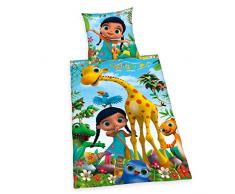 Herding Wissper Bettwäsche-Set, Bettbezug 135 x 200 cm, Kopfkissenbezug 80 x 80 cm, Baumwolle/Renforcé