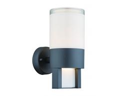 Zeitlose LED Außenleuchte Aluminium Druckguss Grau 12,20 Watt Globo 34011