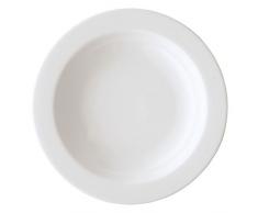 Arzberg 41382-800001-10123 Form 1382 Suppenteller 23 cm/FA, Porzellan, weiÃ, 24.5 x 24.5 x 9.60 cm