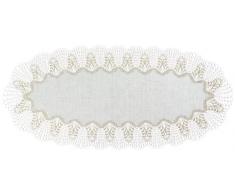 Plauener Spitze by Modespitze 4048L_14_45100 Tischdecke Oslo L, Gre 45 x 100 cm, oval