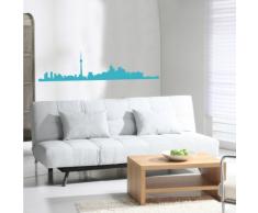 INDIGOS 4052166101981 Wandtattoo w516 Skyline Toronto Wandaufkleber 120 x 31 cm, tÃ¼rkis