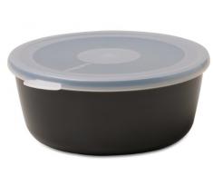 Mepal Schale mit Deckel volumia 500 ml, Plastik, Schwarz, 15.8 x 15 x 6.2 cm