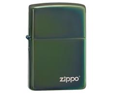 Zippo 60001258 28129ZL Chameleon w Feuerzeug Benzinfeuerzeug, Messing, 1 x 3,5 x 5,5 cm