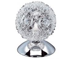 WOFI C Tischleuchte Metall 33 W G9, Chrom 8306.01.01.0000