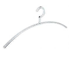 Wenko Garderobenbügel Bubble Kleiderbügel, Farb-Bubble-Optik, 46 x 17,5 x 1 cm, transparent