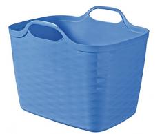 Curver 6302086Â Flexi Basket Aufbewahrungskorb, Kunststoff blau 43Â x 35Â x 33Â cm 27Â L