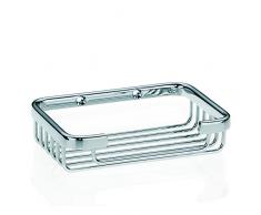 Kela 21917, Seifenschale zur Wandmontage, Messing, 13,5x 9x 3,5 cm, Brass, Verchromt